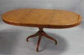 DREXEL HERITAGE OVAL DINING TABLE WITH
