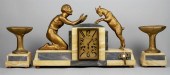 FRENCH ART DECO CLOCK AND   1482ba