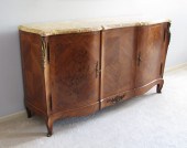 FRENCH MARBLE TOP SIDEBOARD BUFFET: