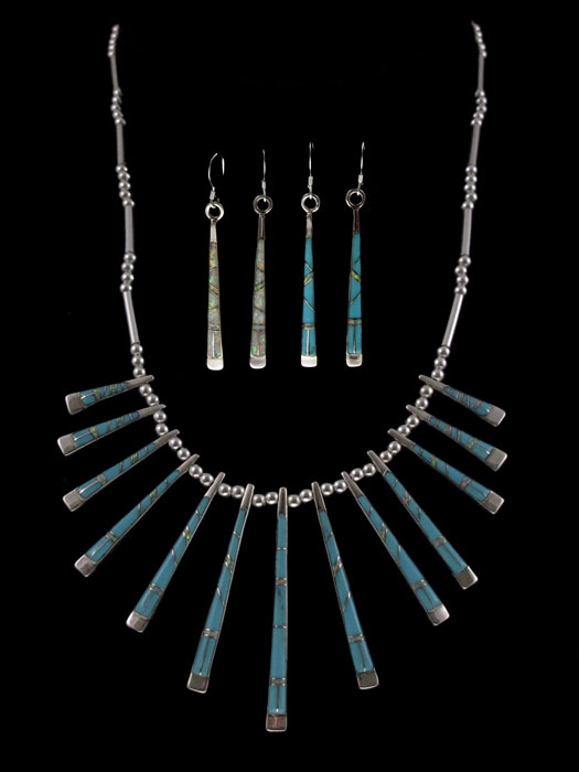 REVERSIBLE OPAL TURQUOISE NECKLACE 148a62
