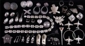 ESTATE LOT OF STERLING JEWELRY: To include