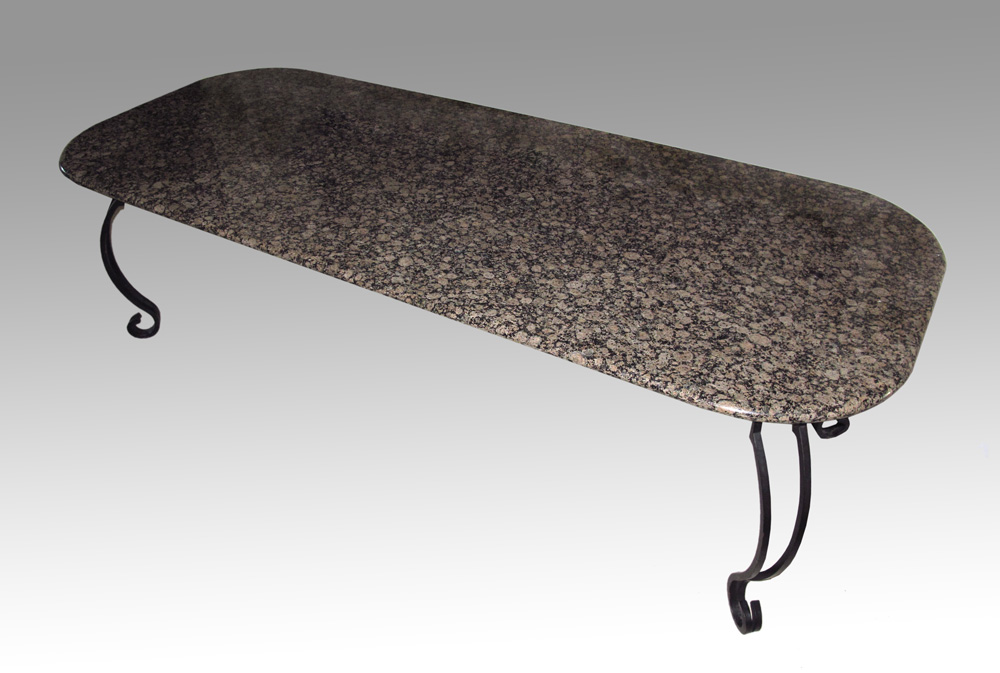 LARGE GRANITE TOP CONFERENCE TABLE  148f1d