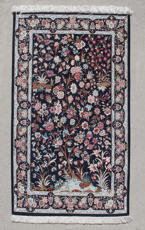 MODERN PERSIAN QUM HAND KNOTTED