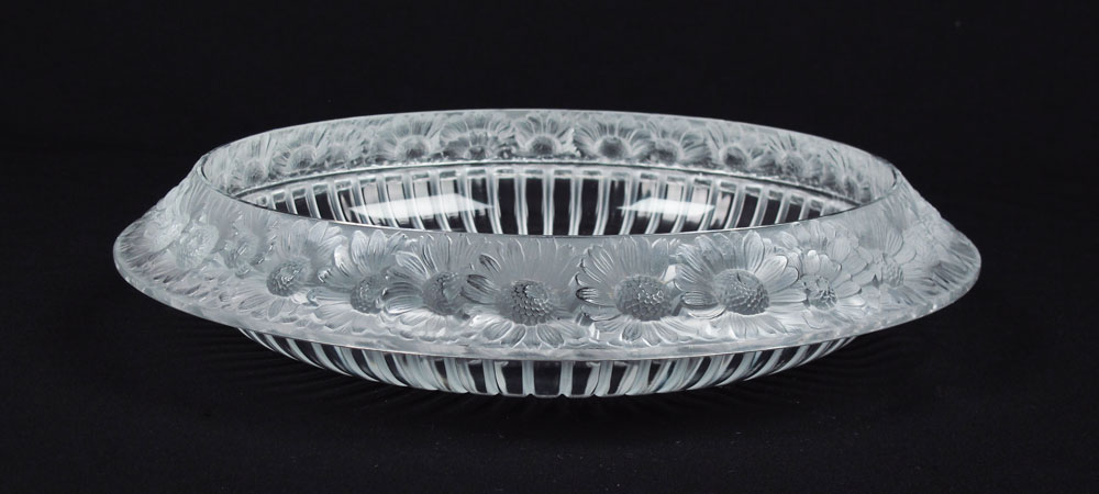LALIQUE FRENCH CRYSTAL MARGUERITES  14946a