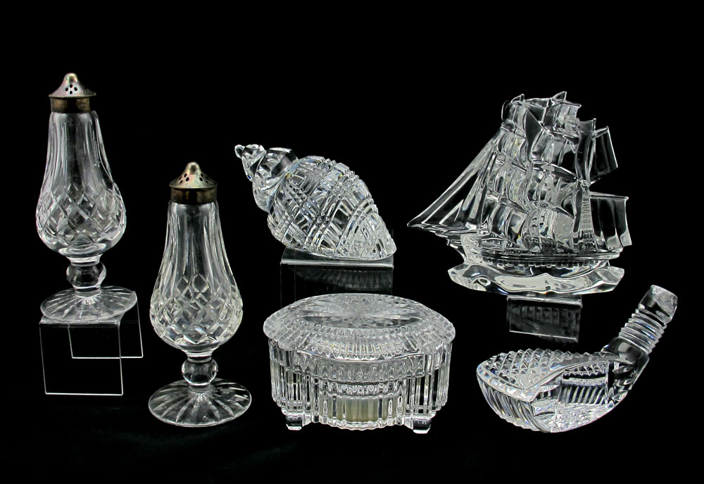 6 PIECE WATERFORD CRYSTAL Tall 1474e7
