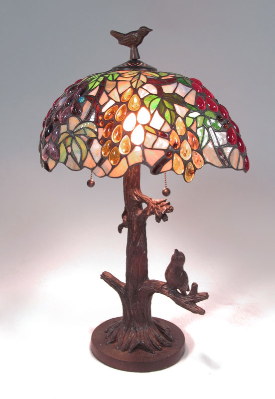 MODERN BIRD DESIGN LEADED GLASS LAMP: Internet