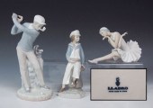 THREE LLADRO FIGURINES: To include Death
