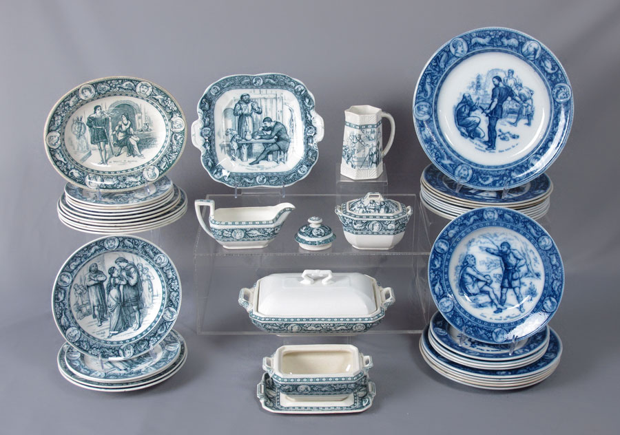 WEDGWOOD IVANHOE FLOW BLUE AND 1477cf