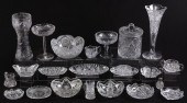 21 PIECE COLLECTION OF CUT GLASS 147cb7