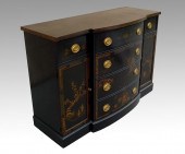 CHINOISERIE DECORATED SIDEBOARD BUFFET: