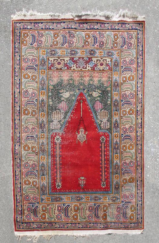 SEMI ANTIQUE TURKISH HAND KNOTTED 147e9d