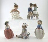 5 PC LLADRO NAO FIGURINES: To include