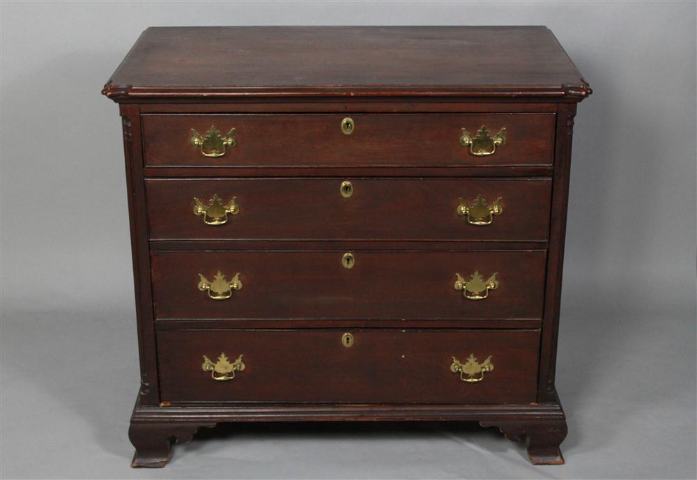AMERICAN CHIPPENDALE MAHOGANY CHEST PROBABLY