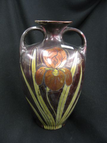 Keramos Art Pottery Iridescent Vase Art Nouveau