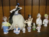 Collection of 11 Porcelain Half Dollsor