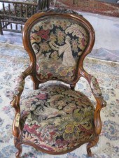 19th Century Carved Rosewood Arm Chair