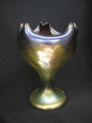 Bohemian Art glass Vase floraform 14aea4