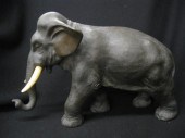 Japanese Bronze Elephant Figurine 14af22