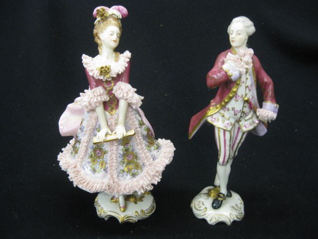Pair of Dresden Porcelain Figurines 14afb3