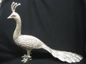 Silverplate Figurine of a Peacock 14b222