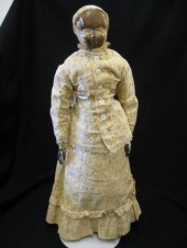 Rare 19th Century Wooden Head Doll attributed