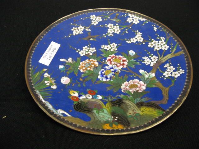 Japanese Cloisonne Plate Ando or 14b8d4
