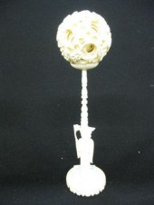 Chinese Carved Ivory Mystery Ball 14b906