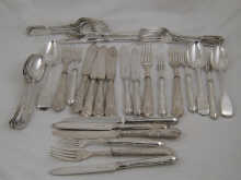 A mixed lot of silver flatware 14bc2c