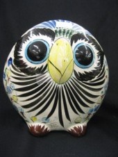 Tonala Mexican Art Pottery Owl 14bd4f