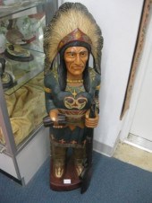 Wooden Cigar Store Indian chief