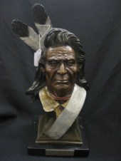 Bronze Bust of Indian Chief Joseph