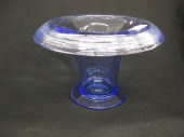 Steuben Art Glass Vase sapphire blue