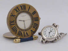 A Cartier quartz travelling clock 149e21