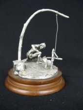 Chilmark Pewter Figurine Snare Trapper