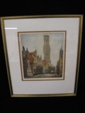 Alfred Van Neste Drypoint Etching listed