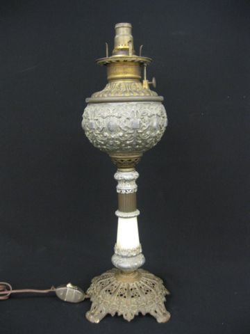 Victorian Banquet Lamp bronzed 14a22c