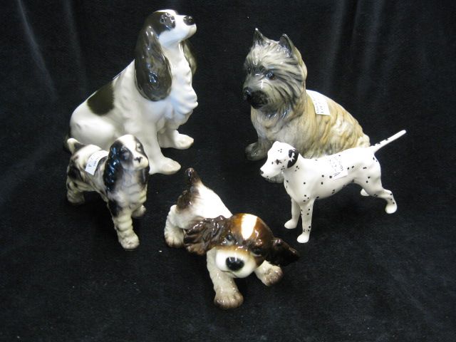 Lot of 5 Dog Figurines; Beswick Goebeland