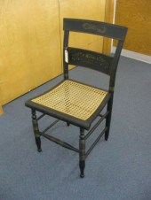 Hitchcock Side Chair stencil back cane