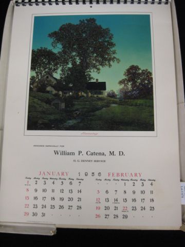 Maxfield Parrish 1956 Calendar 14a2da