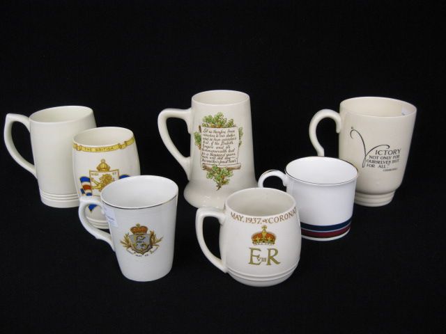 7 English Mugs includes coronation 14a35c