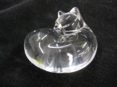 Steuben Crystal Figural Paperweight