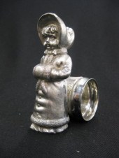 Victorian Figural Silverplate Napkin