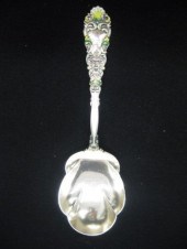 Enameled Sterling Victorian Berry 14d25a