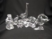 Lot of 11 Crystal Animal Figurines 14d4af