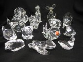Lot of 14 Crystal Animal Figurines 14d4aa
