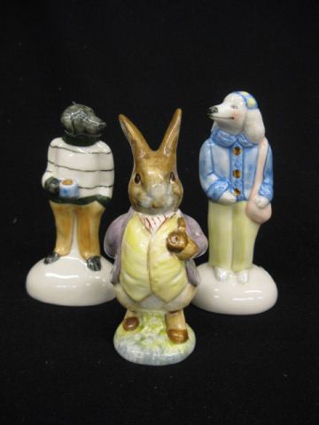 3 Porcelain Figurines Beswick Beatrix Peter