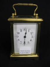 French Carriage Clock brass open escapement
