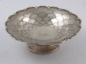 A small silver bowl by Mappin and Webb