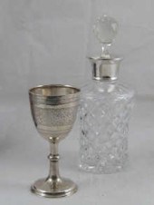 A Victorian silver goblet Birmingham