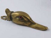 A cast brass ducks head paper clip